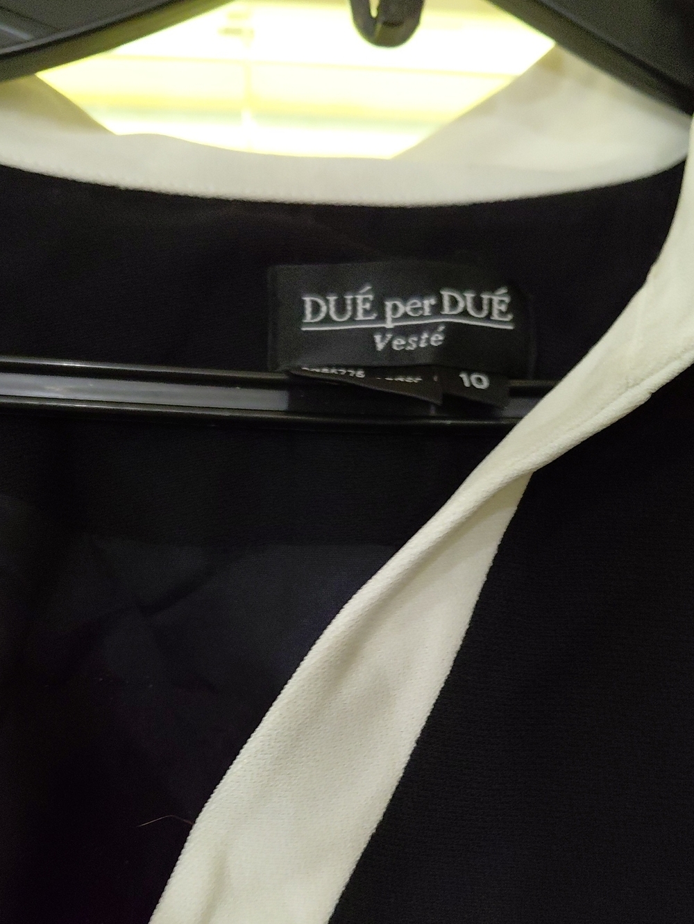 Black And White Dress By Due Per Due Botton In The Size 10